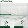 thumbnail image 4 of eShelf Set of 4 Rail Hooks for Garage Racks and Wall Storage Shelves, White, 4 of 6