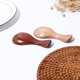 thumbnail image 2 of Cuchara de madera de loto para helado, cuchara de té pequeña de mango corto de madera, cuchara de té de boca ancha, 2 of 5