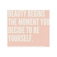 thumbnail image 2 of ArtsyQuotes 18x15 Black Ornate Wood Framed with Double Matting Museum Art Print Titled - Artsy Quotes Quote: Beauty Begins, 2 of 4