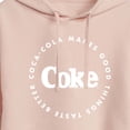 thumbnail image 3 of Coca-Cola - Coke Makes Things Taste Better - Juniors Cropped Pullover Hoodie, 3 of 5