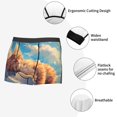thumbnail image 3 of Yiaed Cloud Sleeping Cat Print Men's Soft Cotton Boxer Shorts Breathable Boxers Underwear Moisture-Wicking Underwear Stretch Boxer Briefs for Man-Small, 3 of 5