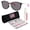 Matte Black Ink Frame | Prizm Grey Polarized Lens, variant on OO9288 Sielo Round Shaped Non-Polarized Sunglasses for Women - Includes Official Eyewear Kit - Crystal Raspberry Frame with Prizm Rose Gold Lens