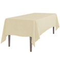 thumbnail image 1 of LinenTablecloth 60 x 102-Inch Rectangular Polyester Tablecloth Beige, 1 of 1