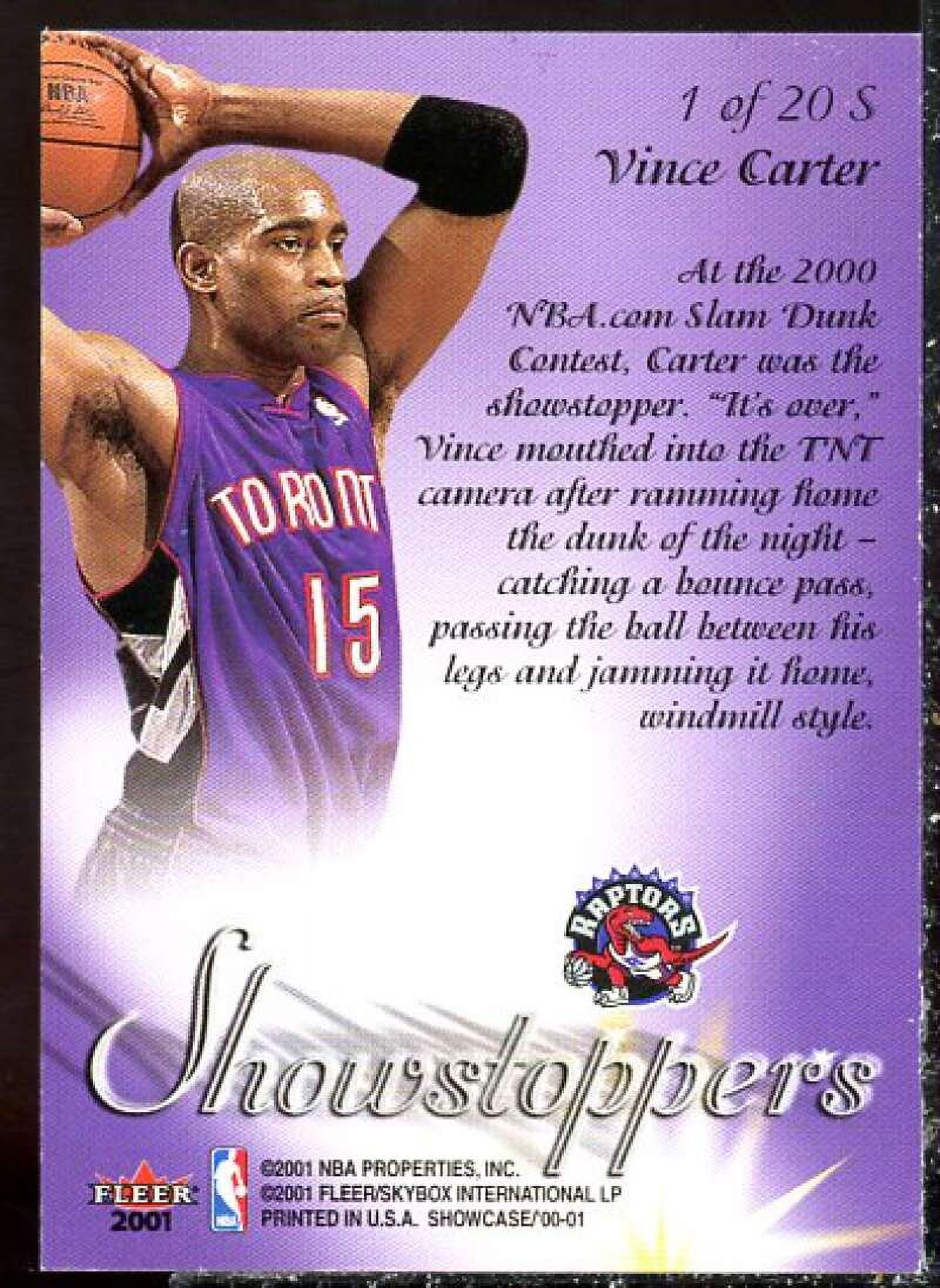 NBA 2000-01 FLEER SHOWCASE VINCE CARTER #1 / ヴィンス・カーター
