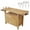 Natural, variant on Olurrisa 55 inch Wood Workbench - Wooden Workbench for Garage Workshop and Home, with Bar Clamps Set 2 pcs 12 inch x 3inch+ 2pcs 16inchx4-3/4" ,4pcs pack