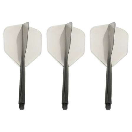 Uxcell 4BA Integrated Dart Shaft Flights Durable Dart Flight Set, Grey 3 Pack