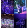 thumbnail image 1 of Paquete de 10 globos LED, globos iluminados de 20 pulgadas, globos de helio transparente, Aredpoook Aredpoook, 1 of 2