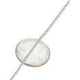 thumbnail image 2 of 1.5mm Solid .925 Sterling Silver Ball Bead Choker Chain Necklace, 16 inches + Gift Box, 2 of 7