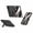 Black, variant on Lunvic for Samsung Galaxy Z Fold 8 Case Kickstand, Matte Cover with Silicone Wristband Strap, Built-in Screen Protector, Hinge Protection, Magnetic, Blue