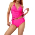 thumbnail image 1 of SAYOO Camisola de 2 piezas con cuello halter para mujer con cordón + bragas de bikini SAYOO Sexy, 1 of 9