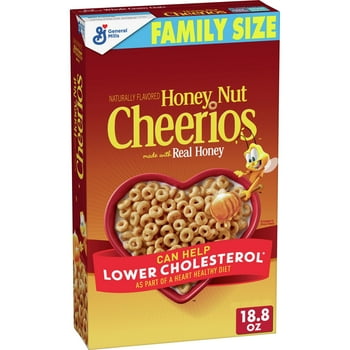 Honey Nut Cheerios Heart y Cereal, 18.8 OZ Family Size Box