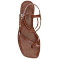 thumbnail image 5 of Journee Womens Charra Buckle Flat Sandals, 5 of 10