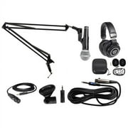Samson PC Podcasting Podcast Streaming Bundle wMicrophone+Boom Arm+Headphones