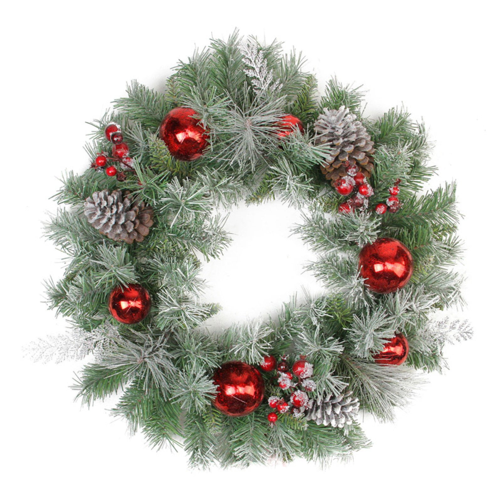 Flocked Artificial Christmas Wreaths For The Front Door Flocked Artificial Christmas Wreaths For The Front Door