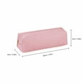 thumbnail image 4 of WONDBA PU Leather Pencil Case with zipper, simple style Pink, 4 of 7