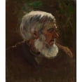 thumbnail image 3 of Torsten Wasastjerna 20x22 Black Modern Framed Museum Art Print Titled - Old Man in Profile (1895 - 1896), 3 of 5