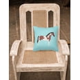 thumbnail image 2 of Carolines Treasures BB8081PW1414 Pinto Horse Blue Check Fabric Decorative Pillow, 14 x 14 in., 2 of 2