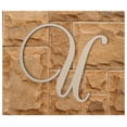thumbnail image 2 of Wooden Letter U, Wooden Wall Hanging, Large Wooden Letters, Cursive Wood Letter, 2 of 9