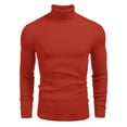 thumbnail image 4 of Coshow Men's Knitted Pullover Turtleneck Slim Fit Ribbed Casual Sweater, 4 of 5