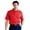 Aurora Red/Navy, variant on Monterey Club Men's Brady Multi Stripe Textured Golf Polo Shirt #1629