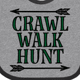 thumbnail image 4 of Inktastic Bow Hunting Crawl Walk Hunt Boys or Girls Baby Bib, 4 of 4