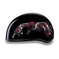 thumbnail image 2 of D.O.T. DAYTONA SKULL CAP- W/ BARBED ROSES, 2 of 7