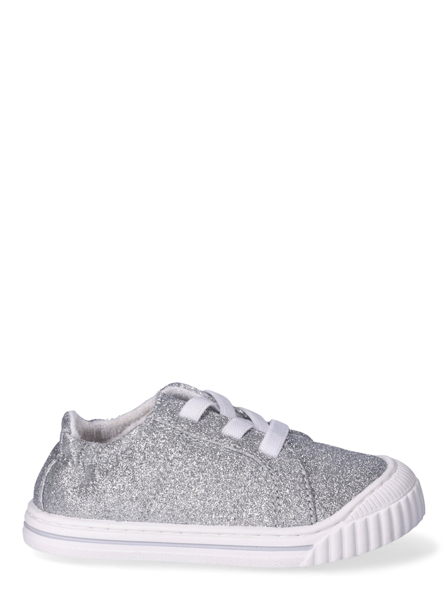 Wonder Nation Little Girl & Big Girl Canvas Bump Toe Sneakers