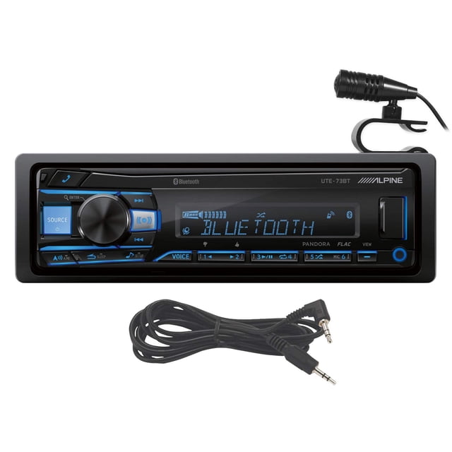 Receptor estéreo para coche Alpine UTE-73BT Bluetooth con USB