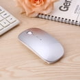 thumbnail image 3 of Gohope Souris Sans Fil Double Mode Version 2.4G, Silencieuse, Mini Souris Optique Sans Fil Ultra Fine 1600 DPI pour Notebook, PC, Ordinateur Portable, MacBook Argent, 3 of 8