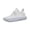 White, variant on Womens Breathable Fly-Woven Versatile Sports Shoes Casual Platform White Shoes