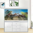 thumbnail image 2 of 72X16IN, Reptile Habitat Background, Retro Desert Oasis Cactus Terrarium Background 36X18 in Background with 8 EVA Double-Sided Tape, 2 of 4