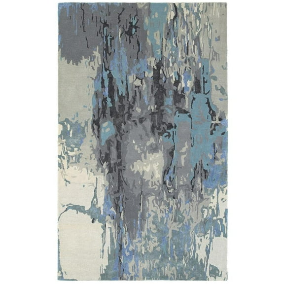 Oriental Weavers Galaxy Area Rug 21906 Blue Splotches Blurred 3' 6" x 5' 6" Rectangle