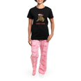 thumbnail image 4 of CafePress - Bulldog Christmas Women's Dark Pajamas - Women's Short Sleeve Print T-Shirt and Pants Dark Cotton Pajama Set, 4 of 7