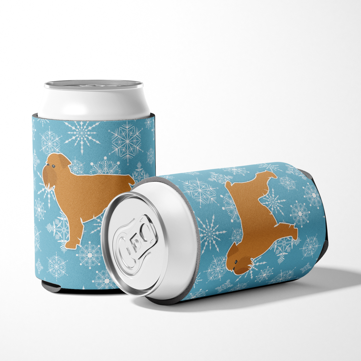 Winter Snowflake Brussels Griffon Can or Bottle Hugger