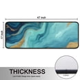 thumbnail image 5 of Kitchen Rugs Sets Of 2,Blue Marble Gold Wave Pattern Anti Fatigue Kitchen Mat Rugs Non Slip Washable,Decorative Kitchen Floor Mats for Kitchen,Sink,Laundry,17"x47"+17"x47", 5 of 5