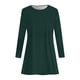 thumbnail image 4 of Gibobby Vestido Casual para Mujer Vestido de camiseta de manga larga para mujer Vestido casual de swing sólido(Verde,M), 4 of 5
