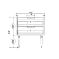 thumbnail image 4 of Modern 30-Inch Black Bathroom Vanity Double Drawers Storage Space, 4 of 6