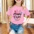 thumbnail image 2 of Easter Day T-Shirt Toddler Fashion Breathable Blue Eggs-Track Summer Easter Tshirt Boys Funny Short Sleeve T-Shirt Clothes Girls Tees Outfit, 2 of 5