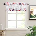 thumbnail image 6 of Valances for Windows 4th of July Independence Day Red Blue Star Valance Rod Pocket Window Treatments Curtains for Kitchen Small Windows Living Room Bedroom Bathroom, 60"x18", 6 of 7