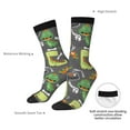 thumbnail image 4 of Pofeuu Cartoon Dinosaurs Print Crew Socks, Adult Running Hiking Socks for Youth and Adult, 4 of 6