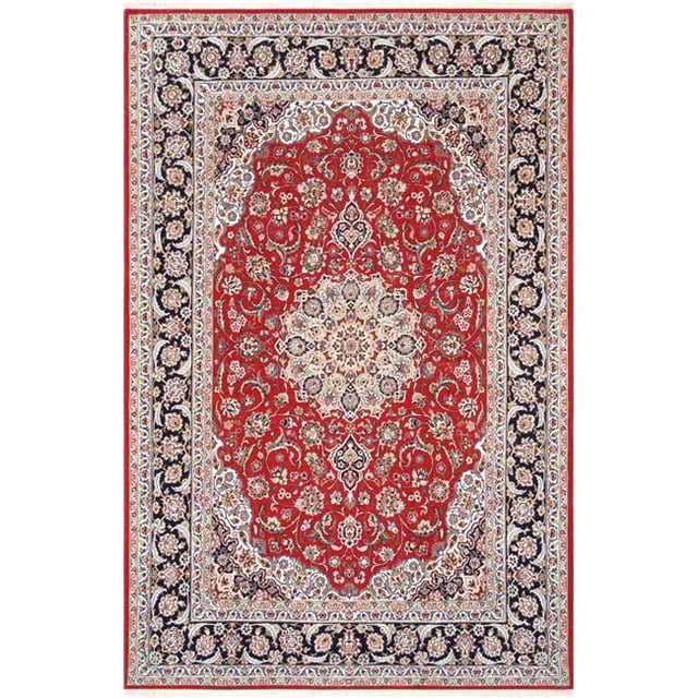 Pasargad Home 032033 Pasargad Home Isfahan Colletion Hand-Knotted Silk & Wool Area Rug- 5' 0' X 7' 8'