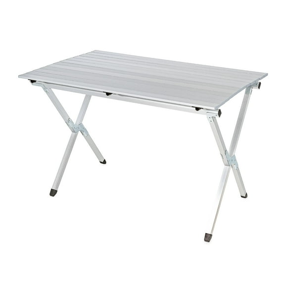 Camco 51892 Fold-Away Aluminum Roll-Up Table with Carrying Bag