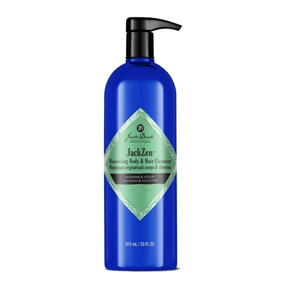 Jack Black Jackzen Renewing Body & Hair Cleanser, 33 oz. â Earthy Fragrance, Body Cleanser, Shower Gel, Body Wash for Men & Women, Shower Soap for Dirt & Sweat