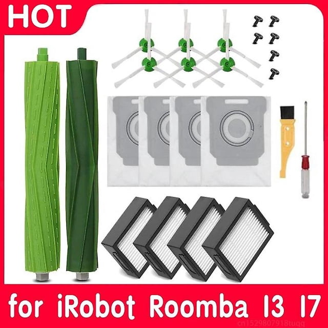 Hepa Filter Brush Roll for iRobot Roomba I7 E5 E6 I3 Series Robot Vacuum Cleaner Accessories Hepa Filter Side Brush Mop Cloths~2035