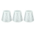 thumbnail image 2 of Cloth Lampshade Clip On Installation Modern Fabric Lamp Shades for E14 Bulb Chandelier Table Lamp 3pcs Silver, 2 of 5