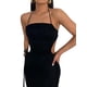 thumbnail image 2 of VISgogo mujeres sin mangas espalda descubierta Bodycon vestido Color sólido recorte cintura verano Casual fiesta vestido Club Streetwear VISgogo  moda, 2 of 3