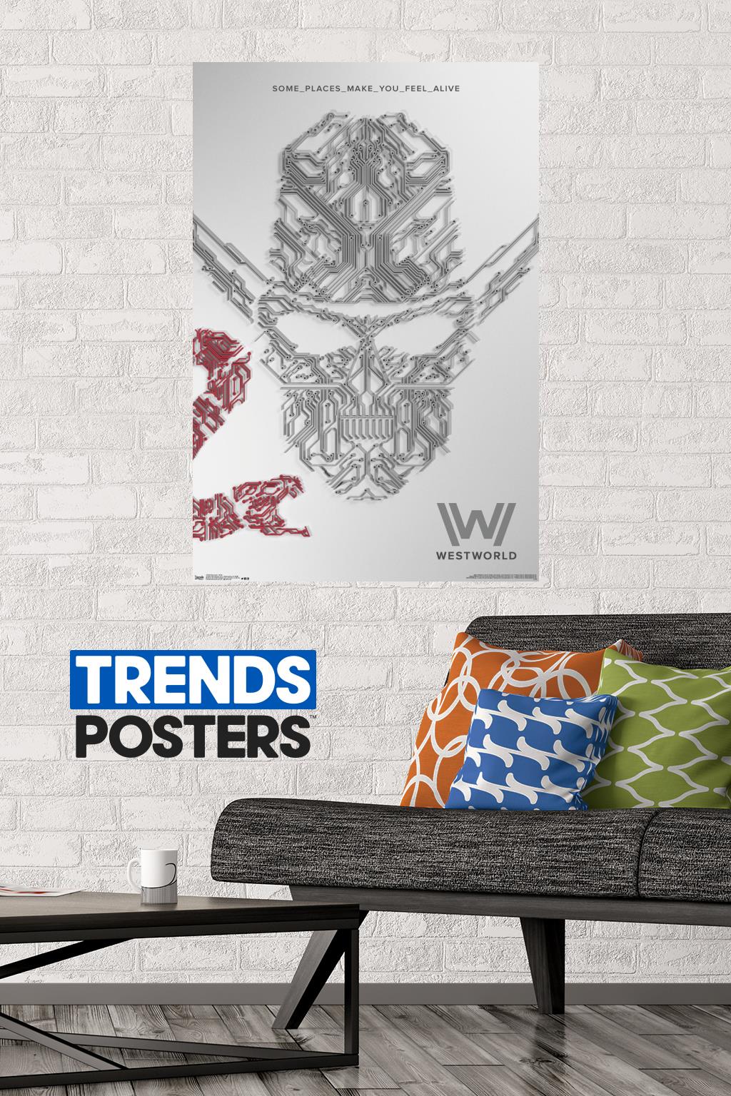 Westworld - White Wall Poster, 22.375" x 34"