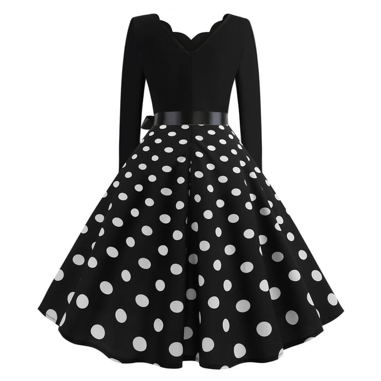 retro dress for women Vintage & Dresses, Jumpsuits & Rompers kawaii silhouette perfect for sunny days Vintage Work Dress for Women