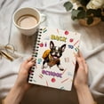 thumbnail image 3 of Back to School Cute Boston Terrier Spiral Bound Journal Gentleman Dog Lover Gifts 5x7in Spiral Notebook - 13010, 3 of 5