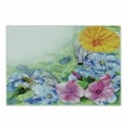 thumbnail image 1 of Watercolor Flower Cutting Board, Surreal Iris Peony Poppy Petals Paint with Moth Butterflies Wilderness, Decorative Tempered Glass Cutting and Serving Board, Small Size, Multicolor, by Ambesonne, 1 of 1